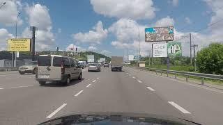 Driving in Ukraine around Kyiv City | Obukhiv highway