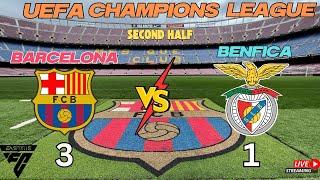 Barcelona vs Benfica  UCL Showdown | Who Will Prevail? نبرد تماشایی