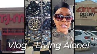 Living ALONE in North  Carolina! | Second  week! Flat tire! | One Love.