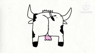 Drawing of a cow’s back