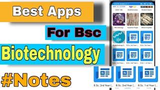 Best Apps For #Bsc Biotechnology  Notes || Notes For Bsc Biotech || Ajlivestudy