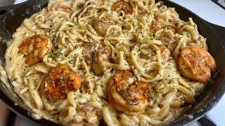 HOW TO MAKE CREAMY SHRIMP ALFREDO PASTA IN 30 MINUTES