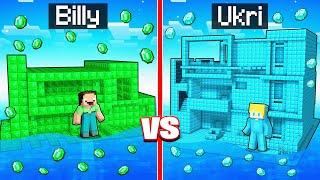 Billy SMARAGD vs Ukri DIAMANT Wasserhaus Bau Challenge in Minecraft!