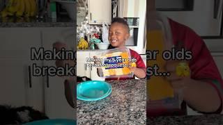 I guess as long as he eats it and he’s happy… it’s a win  #viralfood #momlife #breakfast