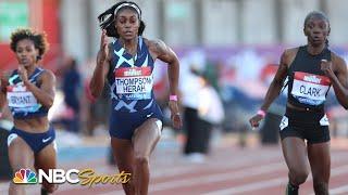 Elaine Thompson-Herah's final 200m before Olympics comes down to final stretch | NBC Sports