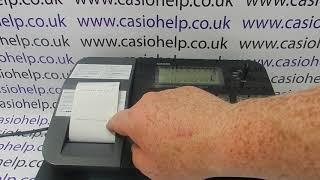 How To Program Receipt Header Message Casio SE-G1 / SE-S700 / SM-T273 / PCR-T273 Cash Register