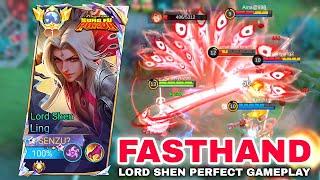 LING LORD SHEN FASTHAND ( totally insaaane!! ) SUPER AGGRESSIVE & PERFECT ROTATION - Mobile Legends