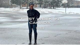 First week in Ontario Canada || VLog || SIN registration || Phone number || Canada Living 