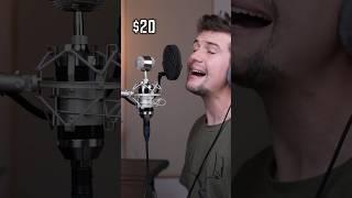 $20 vs. $2000 Microphone #Shorts #microphones #cover #short #singer #music #microphone