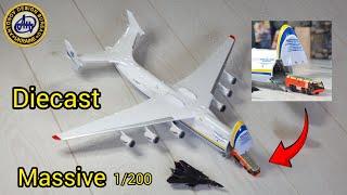 Giant Diecast Antonov AN 225 with Opening front and cargo plate 1/200 Unboxing Review! Any good?