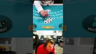 LUCKY TRIPLE SEVENS! #highlight #blackjack #streamer #cards