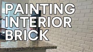 How To Paint Interior Brick (NO CLEANING NEEDED!)