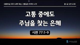 [생명의삶 큐티묵상] 고통 중에도 주님을 찾는 은혜(시편 77:1-9)