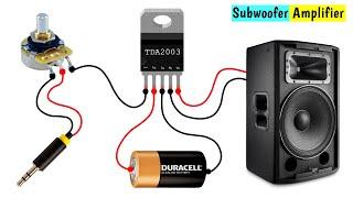 How to make amplifier | DIY a subwoofer amplifier circuit with TDA 2003 ic | TDA 2003 ic amplifier