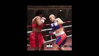 ピストンの完璧なタイミングのアッパーカットでプージャは激しくドロップ #undisputedboxinggame#welterweight #womenboxing