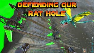 Defending Our Crystal Isles Rat Hole - 3 man Tribe | Ark Small Tribes Unofficial PvP