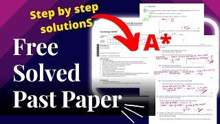 How to get free SOLVED IGCSE CIE Math past papers in 2 easy steps (2022)?