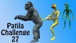 Patila Challenge 27. Patila, Dume Tu Cosita & Gorilla funny moment in jungle.