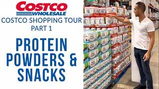 Costco shopping tour by a naturopathic doctor - protein powders & snacks