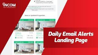 InCom's Daily Email Alerts Lead Gen Landing Page