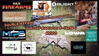 Oneleaf RapidFire 3-12x56 scope & NV100 night vision clip on review, bonus CVLife laser bore sighter