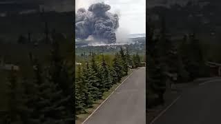  горить Бахмут завод "Кнауф"  Bakhmut is burning. Knauf plant. Ukraine