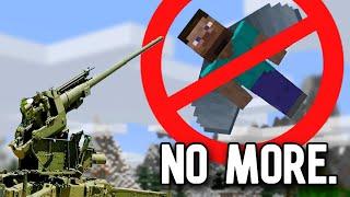 working ANTI AIRCRAFT guns in Minecraft...