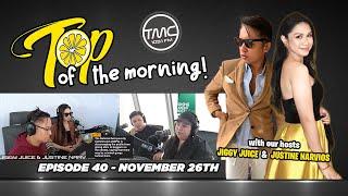 Top of the morning! - Tuesday 26th November "Mo Hatag Ba Mo Sa Makililimos?"