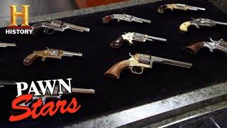 Pawn Stars: HUGE PROFIT on MASSIVE Collection of Civil War Pistols (Season 18) | History