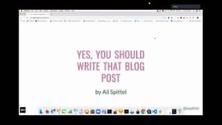 Ali Spittel - Yes, You Should Write that Blog Post