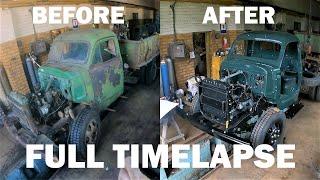 TIMELAPSE - Gaz 93B Full Restoration in 20 MINUTES | Газ 93Б Полная Реставрация за 20 МИНУТ