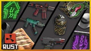 Rust Skins | Deep Monster AR, Bombshell SAP, Ronin LR, Royal Safari HQM, Sleeping Baguette #383