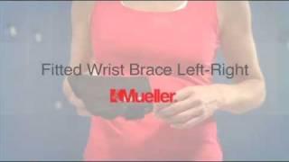 Mueller Green Fitted Wrist Brace - Small/Medium