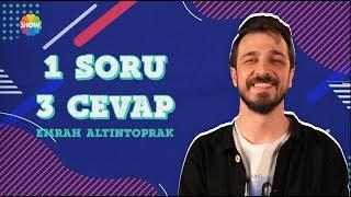 #KızılcıkŞerbeti'nin Mustafa'sı Emrah Altıntoprak ile 1️⃣ Soru 3️⃣ 