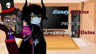 Disney villains react to dreamworks villains||not original||read desc||epilepsy warning!