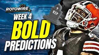 5 BOLD Predictions For Week 4 Fantasy Football