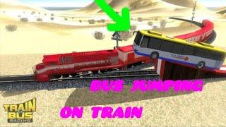 #Bus jumping on train very dangerous position@Doctor_gamer1