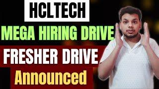 HclTech Mega Hiring Drive | OFF Campus Drive For 2025, 2024, 2023 Batch | Latest Fresher Jobs