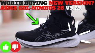 Worth Buying New Version? Asics Gel-Nimbus 26 vs 25 Review!