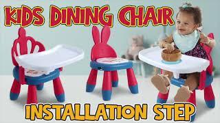 Kids Dining Chair with food tray and Bib Bib sound