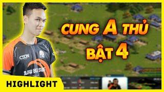 CUNG A THỦ BẬT 4 - Trận đấu HAY NHẤT của Chim Sẻ Đi Nắng trong giải này! | AoE Highlights