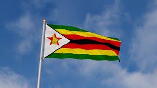 ZIMBABWE waving flag