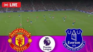 MANCHESTER UNITED vs EVERTON LIVE | English Premier League 2024-25 | Watch Along & eFootball Match