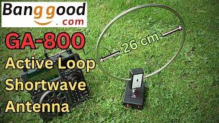 GA800. Budget mini Active Loop Shortwave Antenna 10KHz-159MHz. Tested.