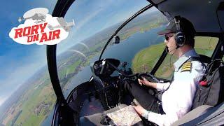 My FIRST SOLO in the R44 Helicopter | Rutland Water & Steep Approach