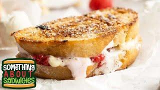 White Chocolate Raspberry Toasted Sandwiches #shorts