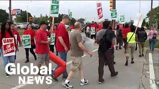 United Auto Workers picket outside GM plants across U.S.