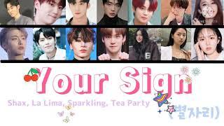 IMITATION (SHAX, LA LIMA, SPARKLING, TEA PARTY) - YOUR SIGN (별자리) Lirik [HAN/ROM/INA]