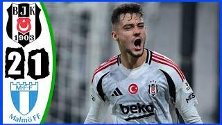 Beşiktaş vs Malmö 2-1 | Tüm Goller ve Genişletilmiş Önemli Noktalar 2024 #football