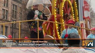 Todd interviews Pop Recording Artist, Alex Warren at the 98th Annual Macy's Thanksgiving Day Parade